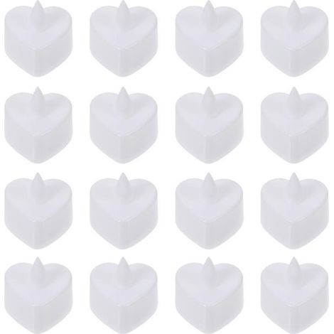 24 Stück herzförmige LED-Kerzen (1/3)