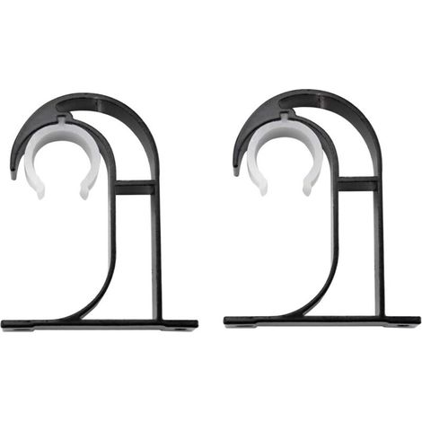 Support de tringle à rideau en alliage de zinc, fixation plafond avec vis, pour chambre ou salon