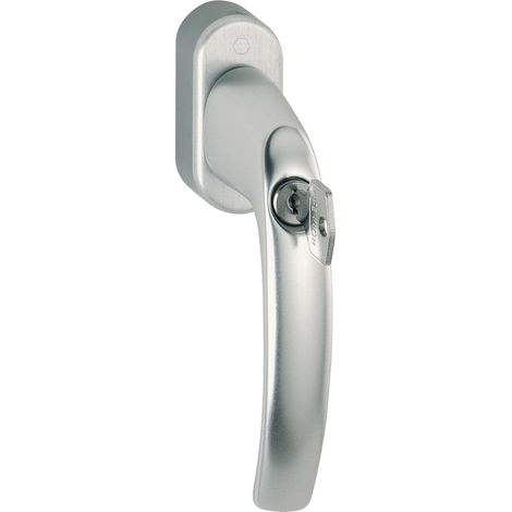 HOPPE Fenstergriff ATLANTA sperrbar Secustik, Aluminium silber eloxiert