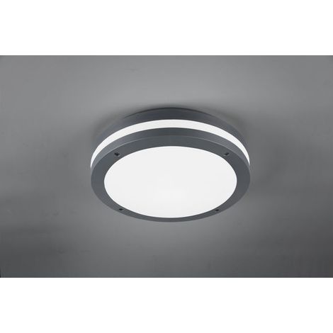 Plafoniera Led Esterno Parete Soffitto Sensore Movimento Antracite PiaveGD Trio