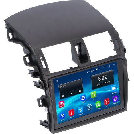 Autoradio GPS 9 pouces Multimedia Android 10.0 pour Toyota Corolla E140 2006-2013, Navigation Bluetooth, 1+16G (1/5)