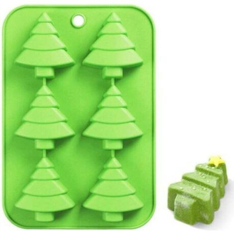 Christmas Silicone Mold, Chocolate Christmas Tree Mold, Candy Mold, Cookie Mold, Fondant Mold, DIY Soap Mold, Muffin and Jelly Baking Mold, 1 piece (1/5)