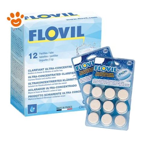 FLOVIL Flocculante in Cartucce - Confezione 12 Pezzi - TRATTAMENTO Acqua