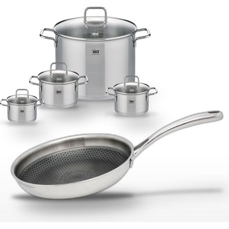 Lot Poêle 24 cm & 4 Faitouts Elo Relief Evolution (1/5)