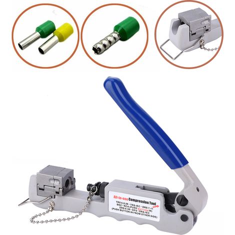 Pince à sertir multifonctionnelle en acier pour cosses RCA f BNc (1/5)