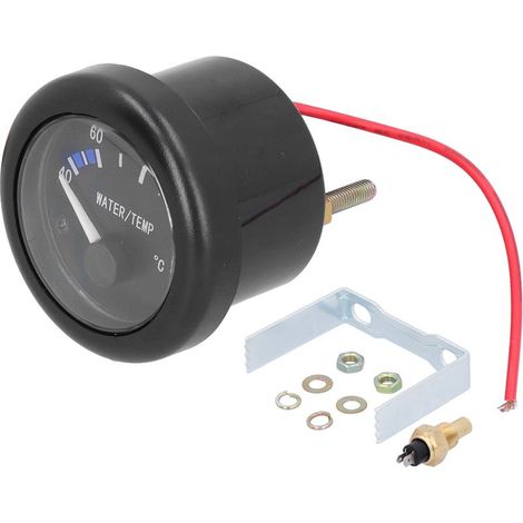 Jauge de Température de L'eau Marine, Rétro-éclairage LED, Capteur D'alarme, Voyant Lumineux 12V, Universel, pour Bateau, Yacht, Automobile, Camping-car, Camion, Voiture de. (1/5)