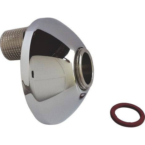 SOMATHERM FOR YOU - raccordo ottone cromato eccentrico 21 millimetri - M15 / 21-M20 / 27 + Rosette (1/3)