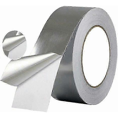 Ruban adhésif en aluminium résistant à la chaleur pour isolation, ruban thermique étanche pour étanchéité, 5 cm x 20 m, 1 pièce (1/5)
