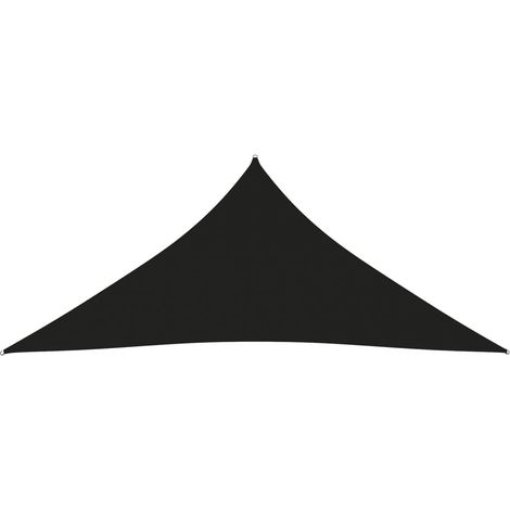 Sombrilla triangular de tela Oxford 3,6 x 3,6 x 3,6 m color negro 020009816