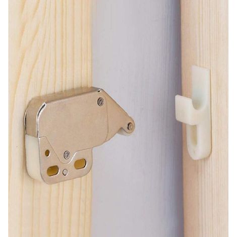 Pack Paquet de 1 System Système de verrouillage automatique à ressort Push-In Touch Lock Mini Tip Latch Cabinet Door Furniture Furniture Lock (1/5)
