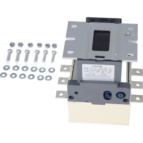 Contacteur AC, Contact argenté, noyau en cuivre, bobine ignifuge, coque PC électrique 185A 220V (1/5)