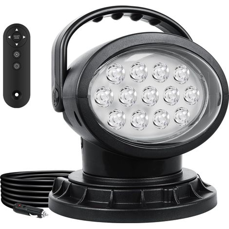 Feux de Travail LED Aimanté 12V 24V Projecteur de Recherche 39W Phare LED Stroboscopique, Télécommande Rotative à 360°, Allume-cigare, Spot pour 4x4 ATV Voiture Offroad Camions Tracteur (1/5)