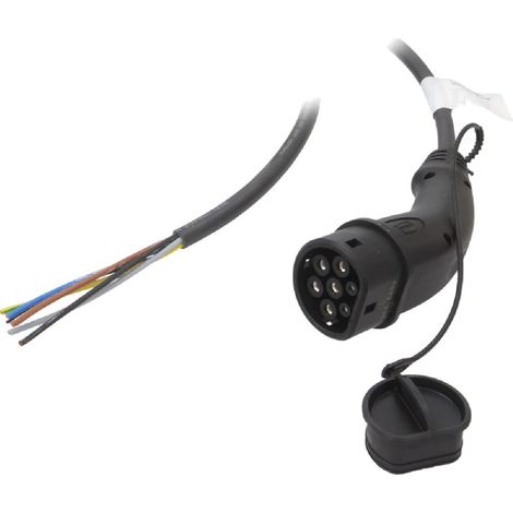 Prise voiture electrique EU - 5m 20A triphase 5x2.5mm2 + 1x0.5mm2