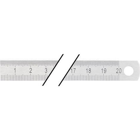 Escala De Acero Longitud 200 Mm Acero Flexible Division B