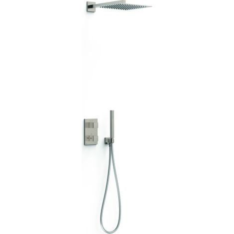 Kit robinet thermostatique encastré 2 voies pour douche Therm-box Acier - TRES 00635004AC
