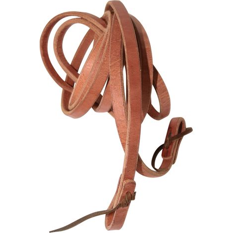 Redini western in cuoio pesante 16 mm x 240 cm colore chestnut