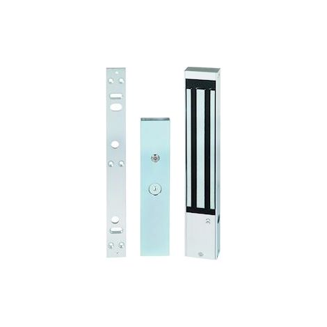 Urmet – Ventouse saillie 300 kg avec signalisation LED – Fixation robuste pour interphone et visiophone – Dimensions 250 x 48 x 25 mm