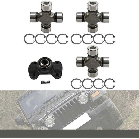 Doppelgelenksatz (1 Stück 211355X & 3 Stück 5-153X), kompatibel mit Jeep Wrangler, Cherokee, XJ und TJ (1/5)
