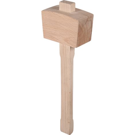 Maillet En Bois De Hêtre Massif - Outil De Sculpture Pour Menuiserie - Tête Lisse Et Manche Conique - 250mm (1/5)