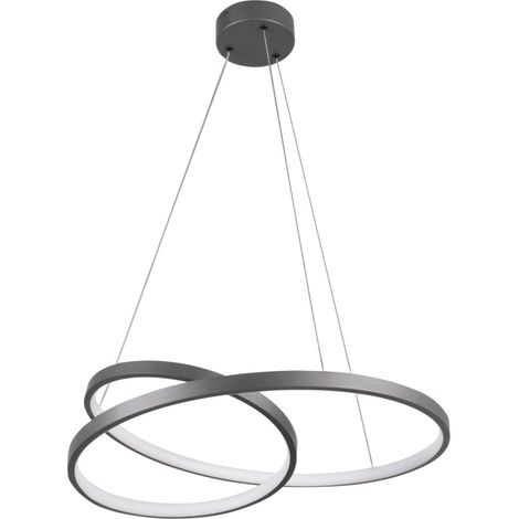 Lampada sospensione LED Zefira antracite 40W 4000K Ø50 (1/4)