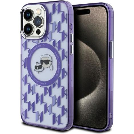 Karl Lagerfeld MagSafe Lila iPhone 15 Pro Max Hülle (1/5)
