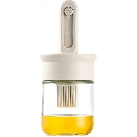 Pinceau De Cuisine En Silicone Avec Réservoir - Pour Huile Et Sauce - Idéal Pour Four Et Gril - 1 Pièce (1/5)