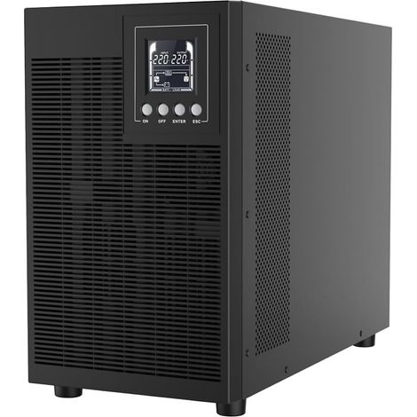 Hikvision UPS Online Doppia Conversione DS-UPS03K72-R/TS/EU/IEC 3000VA 2700W Onda Sinusoidale Pura Batteria VRLA Prese IEC