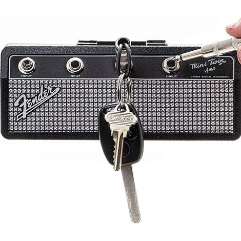 Porte-clés guitare : Support mural style amplificateur avec 4 porte-clés - Décoration inspirée de la musique pour musiciens et studios (1/5)