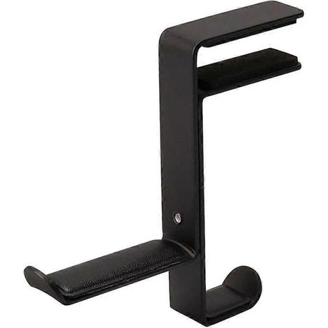 1 support pour casque audio, bras articulés avec revêtement silicone, fixation sous bureau, compatible tous casques (1/5)