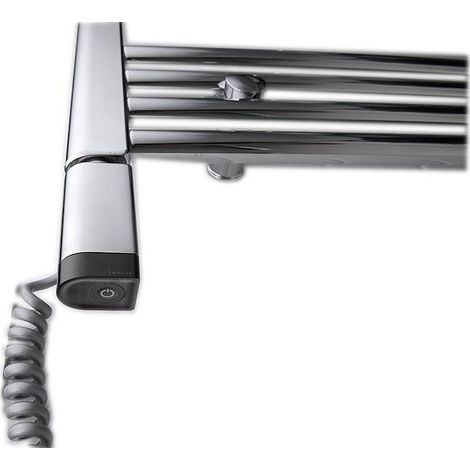 Sapho One D - Tige de chauffage avec thermostat, 400 W, gauche, chrome ONE-DL-C-400