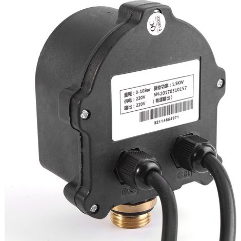Pompe à eau automatique domestique régulateur de pression numérique interrupteur intelligent marche arrêt 220V contrôleur (1/5)