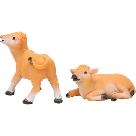 2 pièces décoration de veau jardinage bonsa décoration Animal modèle Pot de fleur aménagement paysager.