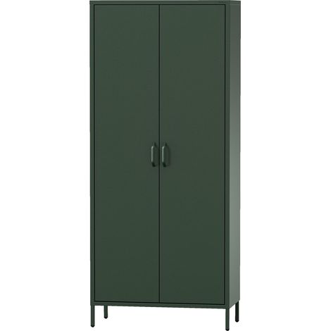 Armoire métallique FLAVIO, 800 x 1850 x 450 mm, Modern: vert bouteille