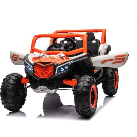 Voiture électrique enfant 12V UTV 2 places télécommandée pour garçons et filles 3 à 6 ans, jouet idéal extérieur. (1/5)