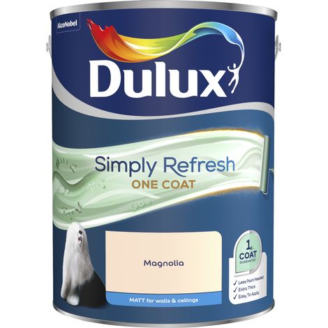 Dulux Simply Refresh One Coat Matt Emulsion Paint - 5L - Magnolia