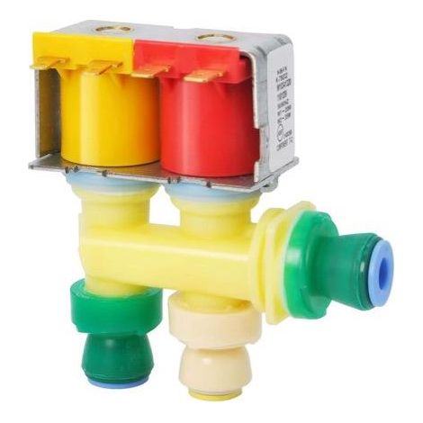 The WPW10341320 refrigerator inlet valve is suitable for Whirlpool Kenmore 120V refrigerators. (1/2)