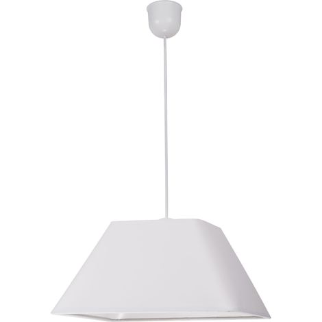 Suspension Candellux Robin Ø35 blanche tissu 1xE27 (1/2)