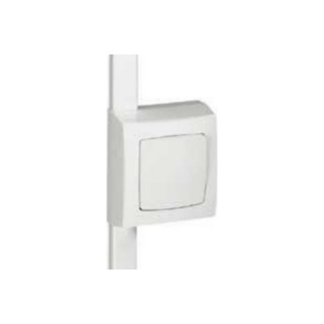 Legrand – Cadre appareillage saillie 1 poste blanc pour moulure DLPlus 20mm – Montage horizontal ou vertical – Protection des fils et câbles