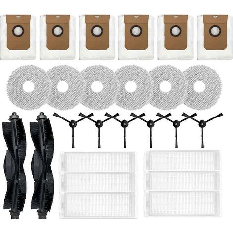 Ersatzteile und Zubehör für Airbot L108S Pro Ultra: Hauptbürste, HEPA-Filter, Reinigungstuch, Staubbeutel. (1/5)