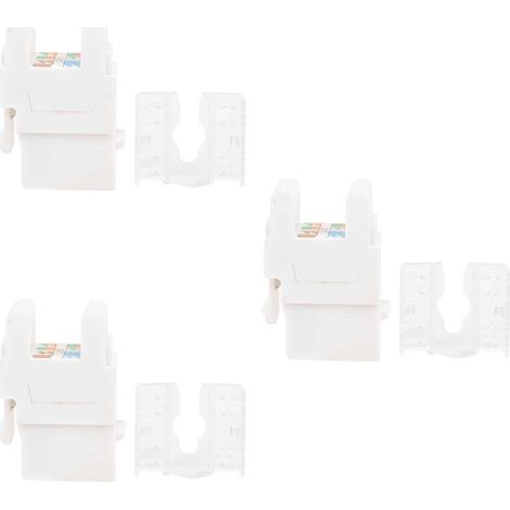 RJ45-Stecker Kategorie 6A, 3er-Pack für Hochgeschwindigkeits-Netzwerkverkabelung – 180°-Winkelmodul (1/5)