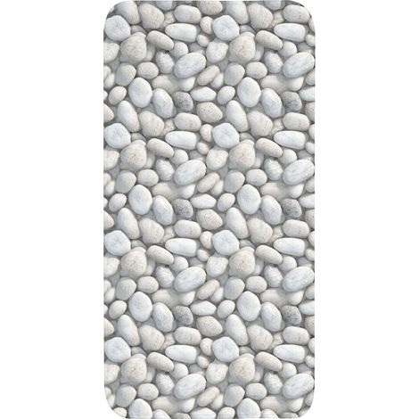 TAPIS DE TOILETTE Pierres - Gris - Ovale 60x120 cm