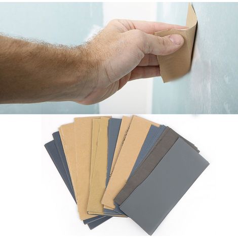 Ensemble de 72 feuilles de papier de verre (grain 400 à 3000) - papier de verre, feuilles abrasives, outil de polissage (1/5)