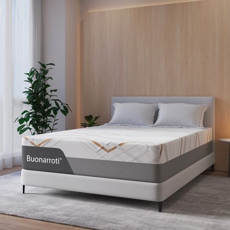 Materasso una piazza e mezza Corvo con Memory Foam, molle insacchettate e tessuto rinfrescante 120x190x30 cm (1/5)
