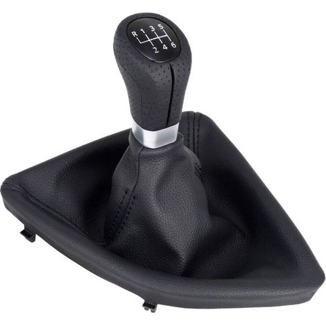 A277-1 Schaltknauf aus perforiertem Leder, Schwarz, 6-Gang, kompatibel mit BMW 1er E81 E82 E87 E88, Ersatzknauf, Plug & Play (1/4)