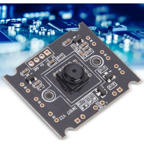 Module caméra USB, puce OV3660, objectif ultra-mince, résolution 2048x1536, fréquence d'images de 15 images/seconde, champ de vision de 79°, avec câble de connexion. (1/5)