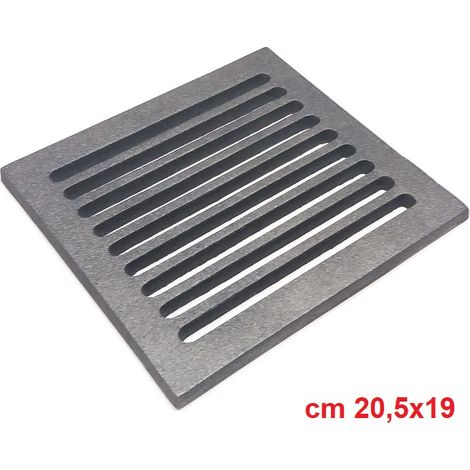Griglia in ghisa per camino stufa barbecue disponibile in diverse misure misure: 20,5x19 cm