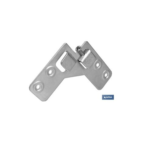 Colgador escuadra doble zincado 59x59 mm venta unitaria