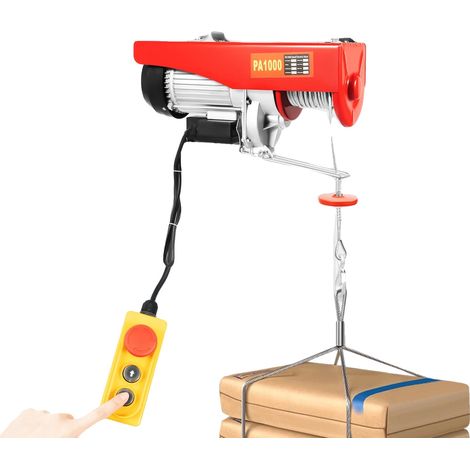 Elektrische Winde, Tragfähigkeit 500 kg, Kabellänge 12 m, Leistung 1600 W, Spannung 220 V, Hubgeschwindigkeit 8 m/min (1/5)