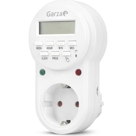Digital Programmer Timer Plug, Programmable 24 hours/7 days, 8 programs, Child protection