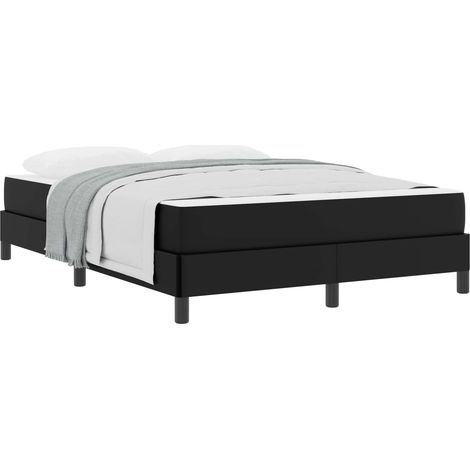 Maison Exclusive - Struttura del letto con materasso Nero 140 x 190 cm Tessuto